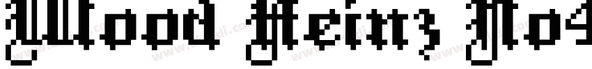 Wood Heinz No4 Regul字体转换